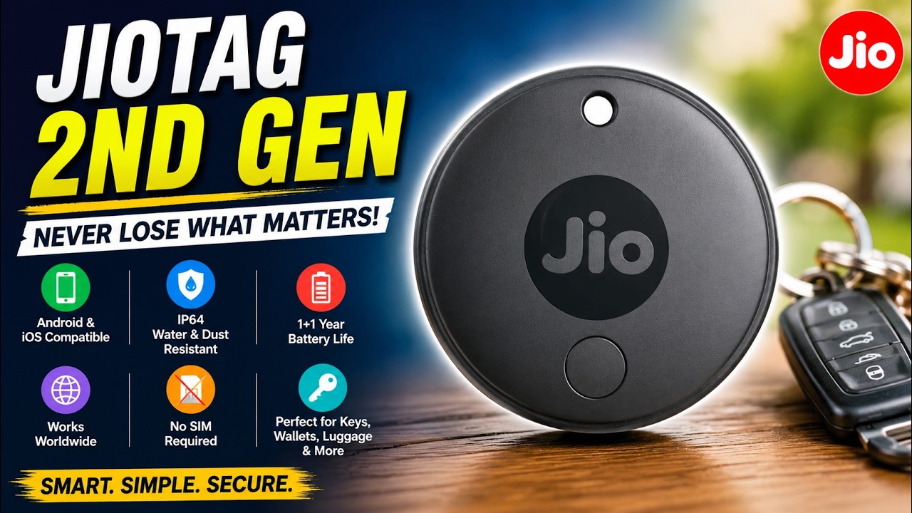 JioTag 2nd Gen Review 🔥 1+1 Year Battery + Android & iOS | Best Item Finder?