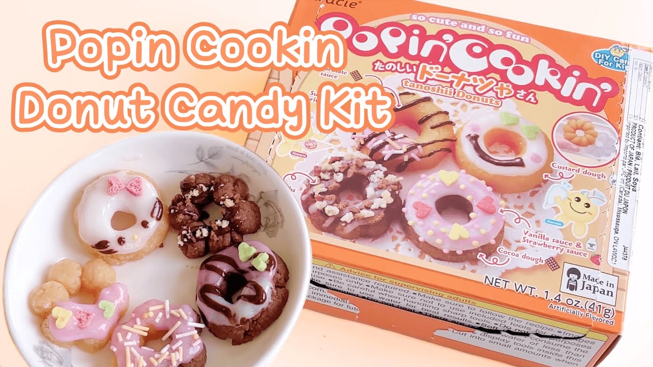 ♡ popin cookin tanoshii donut kit🍩 | diy japanese candy kit | asmr ♡