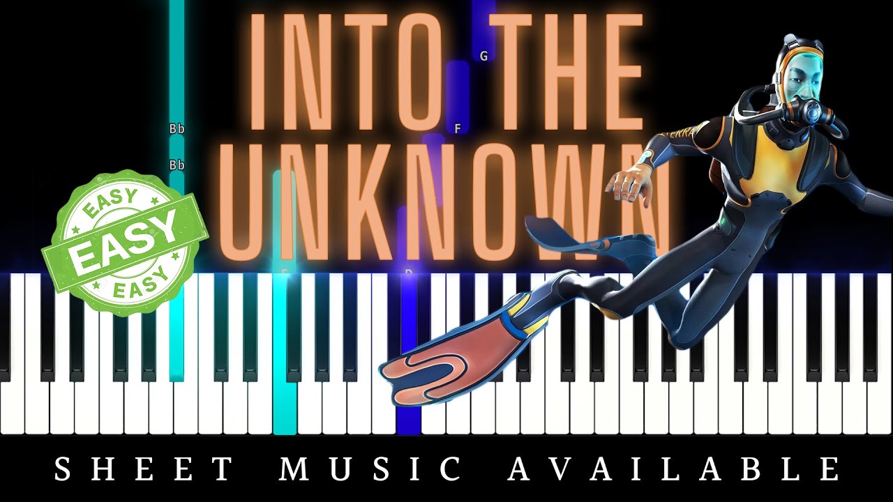 Into the Unknown from Subnautica (Easy Piano Tutorial)