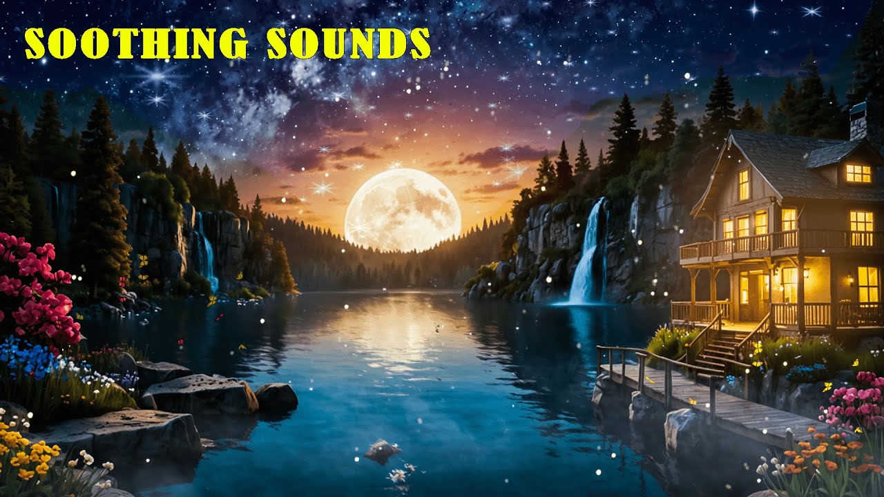 Deep Sleep Piano | Flowing Water Sounds for Relaxation