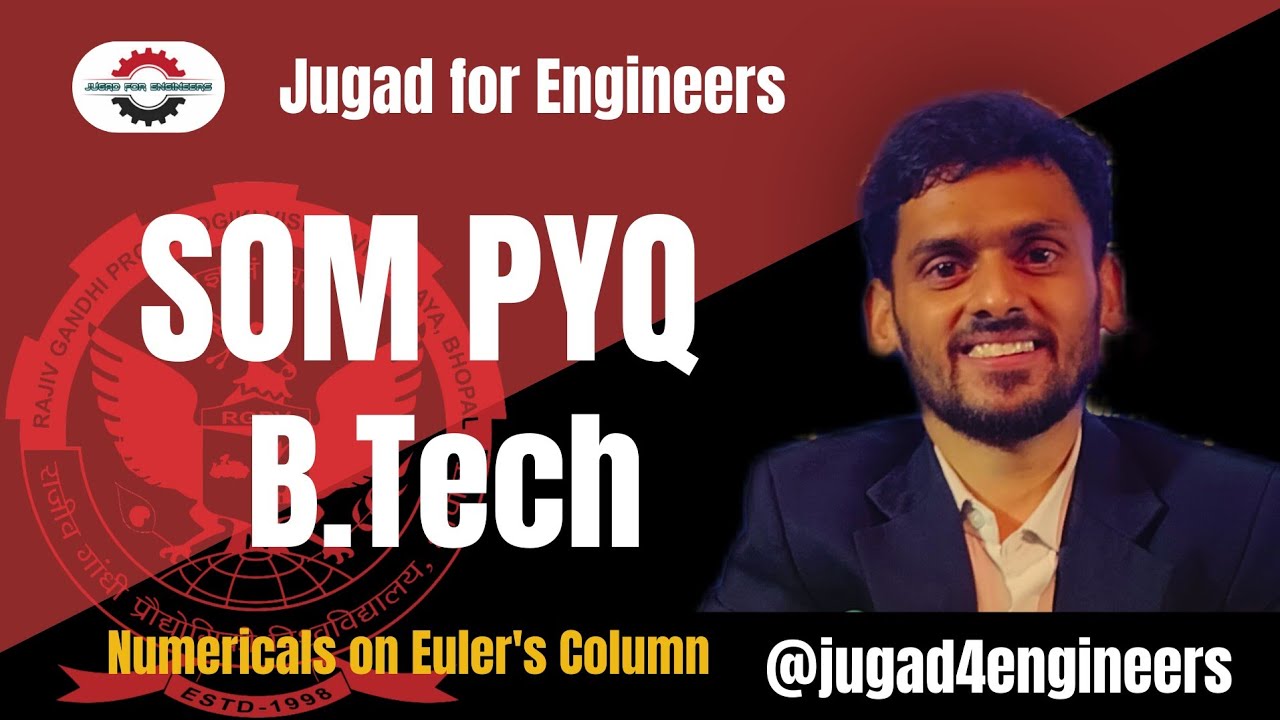 SOM PYQ25 B.Tech | Numericals on Euler's loading | jugad4engineers | RGPB