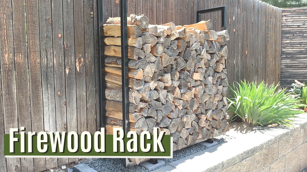 Welding a Modern Steel Firewood Rack