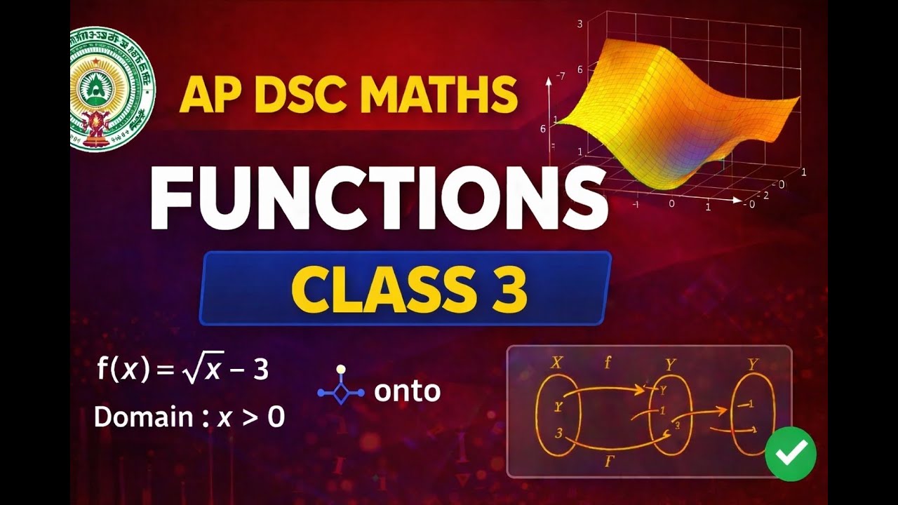 AP DSC SA MATHS FUNCTIONS CLASS 3