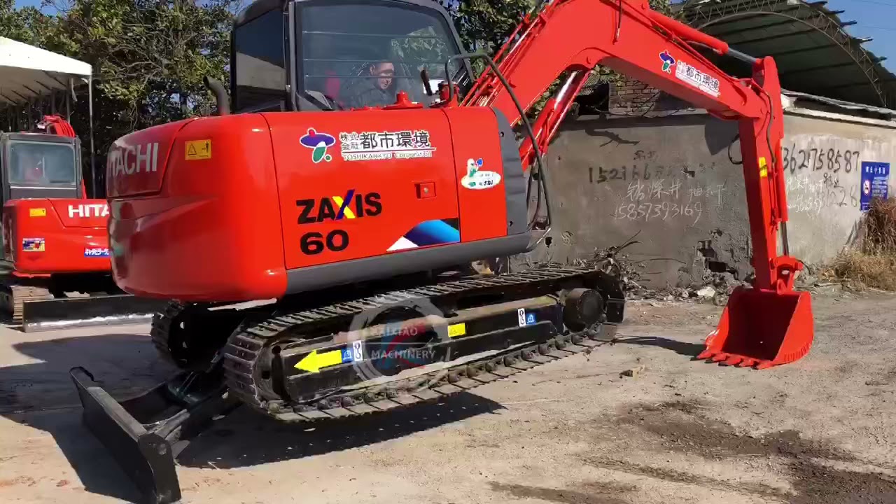 Used Excavator Hitachi ZX 60 Japanese Crawler 6 Ton Small Mini Excavator Digger Machine