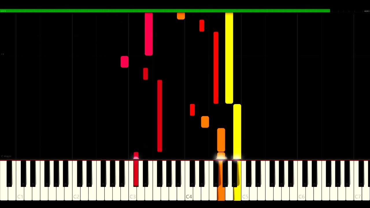 Prelude and Fugue in E minor - J.S. Bach - BWV 533 - Synthesia HD 60 fps