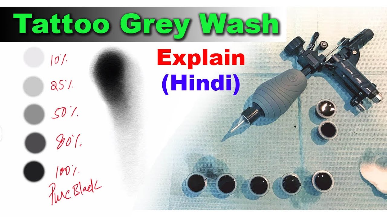 Tattoo Grey Wash  || Full Explained || Hindi