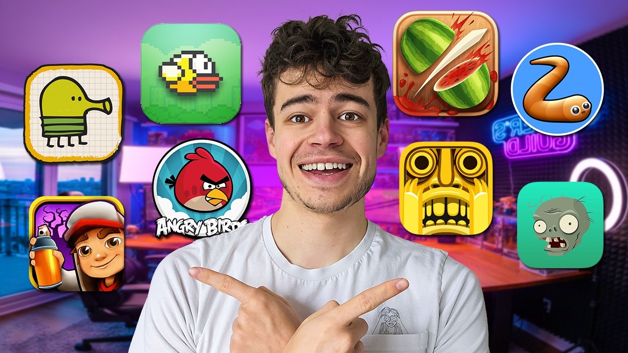 Les JEUX MOBILES auxquels on a tous joué ENFANT