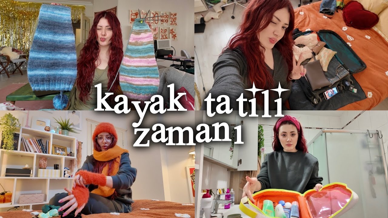 tatil hazırlıkları başlasın! 🎿 kayak tatili valizi, kukuleta, gitmeden son işler