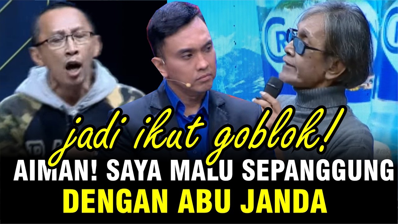 PROF FERRY LATUHIHIN MALU SATU PANGGUNG DENGAN ABU JANDA