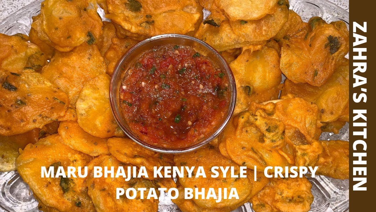 KENYAN STYLE CRISPY MARU BHAJIA | POTATO BHAJIAS | ZAHRA'S KITCHEN
