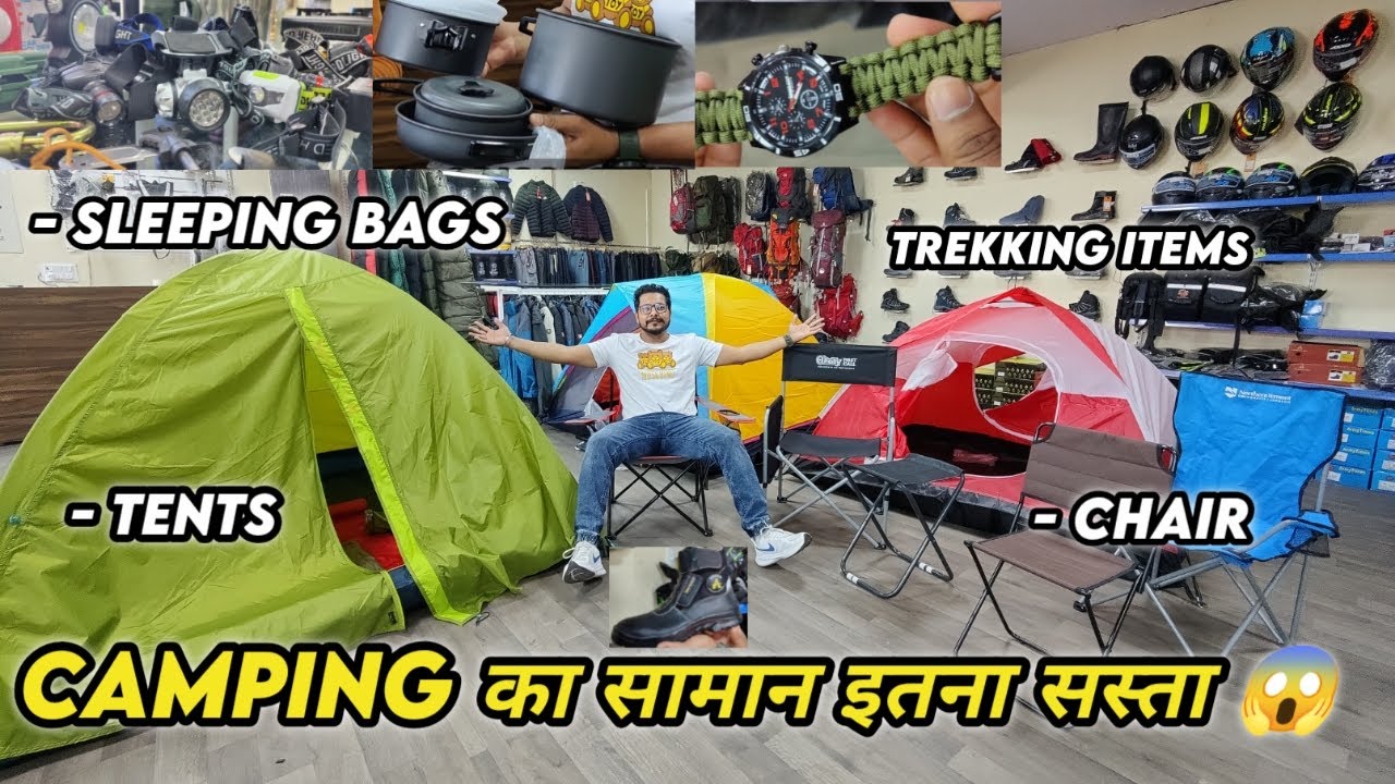 All Camping Tents, Trekking Gear in cheapest price 💯| ladakh से kedarnath | Sleeping bags in budget