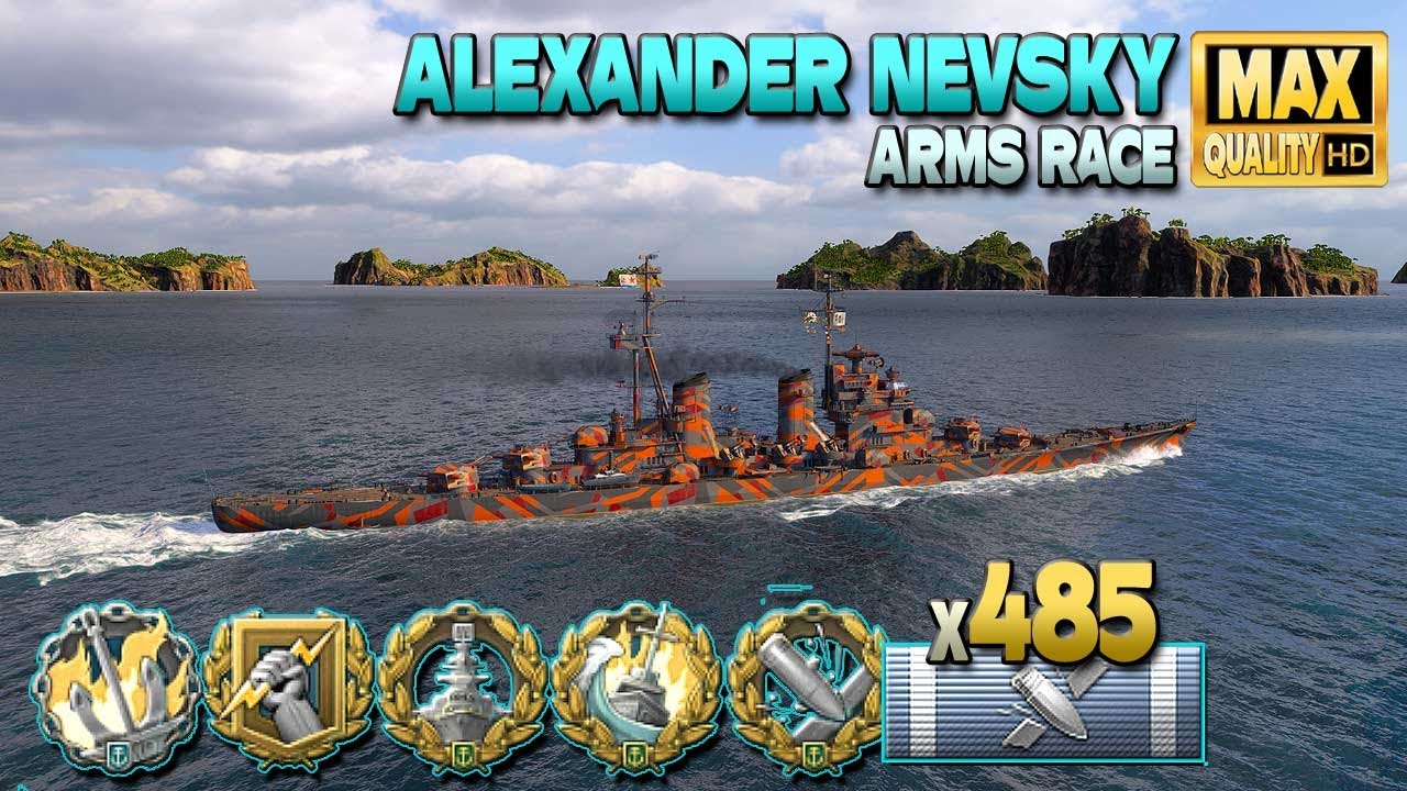 Крейсер Александр Невский: Хорошая командная работа на карте Петля - World of Warships