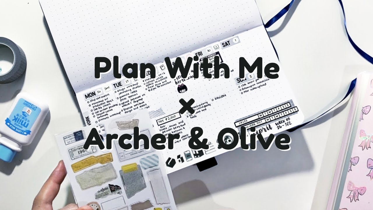 Plan With Me | Archer & Olive Traveler’s | Bullet Journal