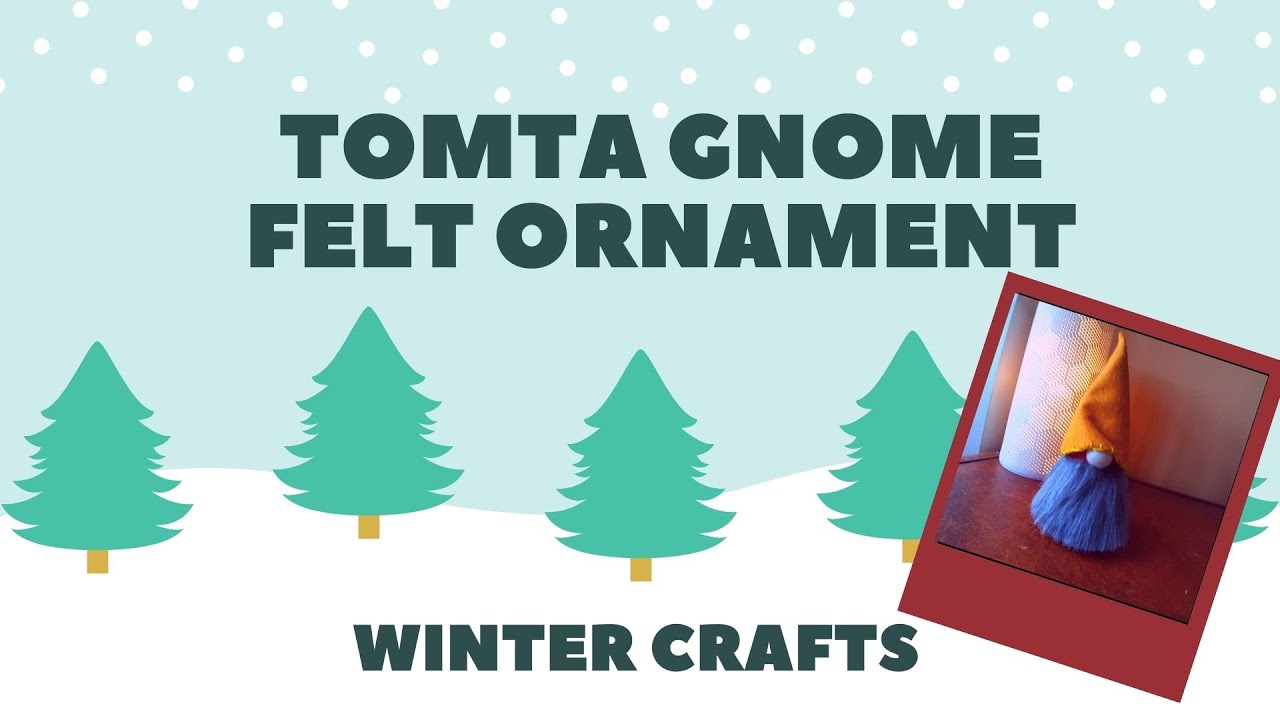 Tomta Gnome Felt Ornament