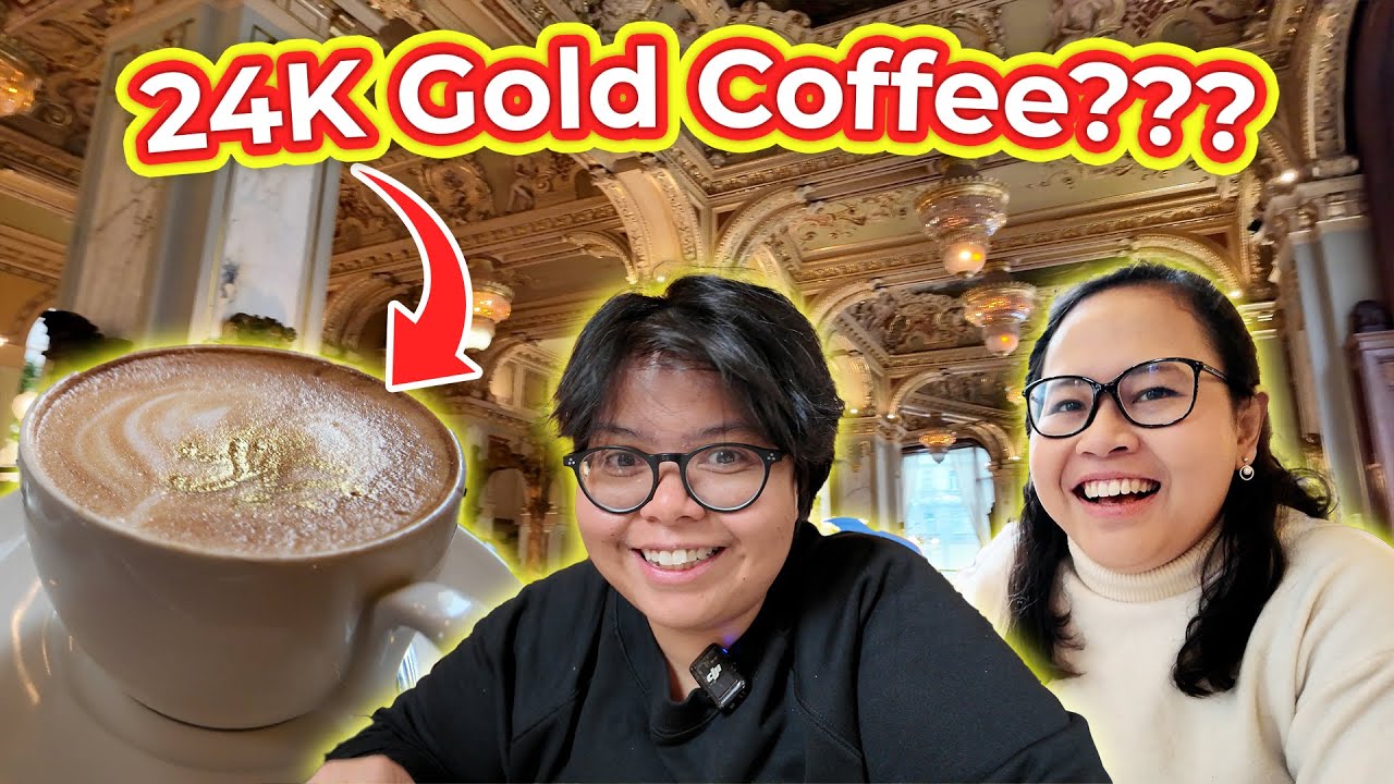 24K GOLD COFFEE??? | BUDAPEST’S MOST BEAUTIFUL CAFÉ