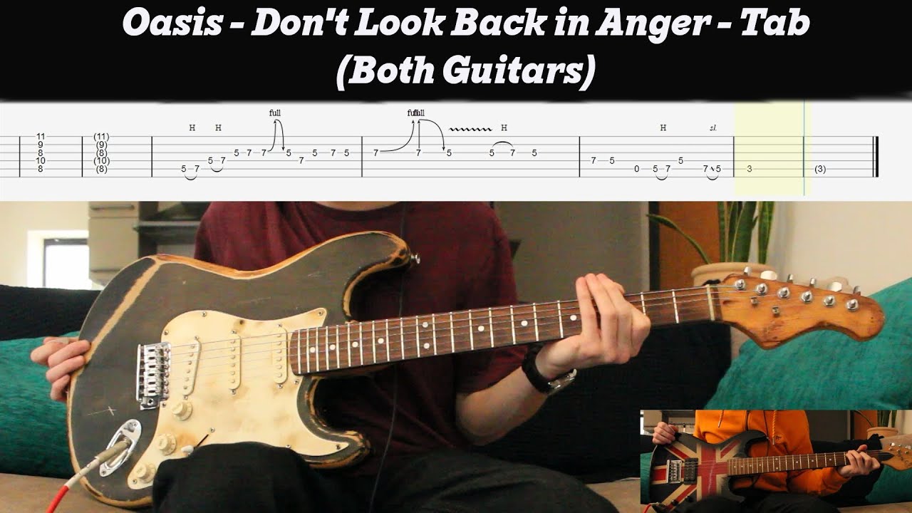 Learn to Play! Oasis - Don't Look Back in Anger (both guitars) 🎸