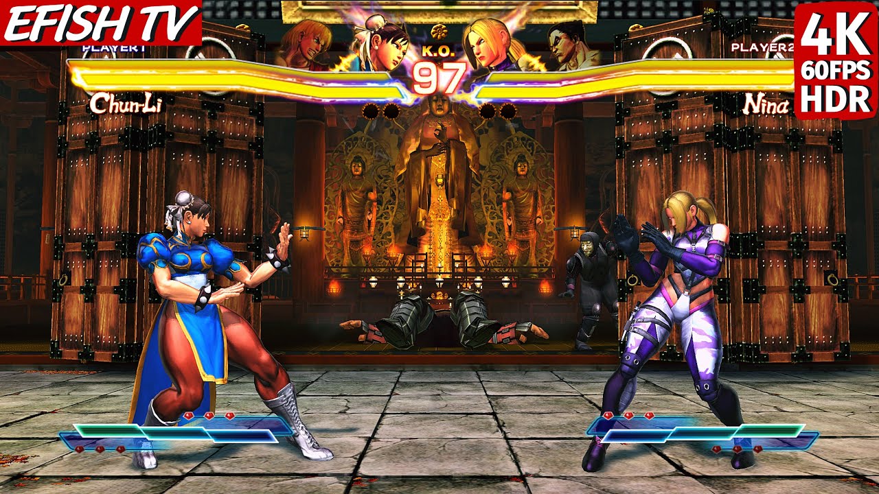 Chun-Li & Ken vs Nina & Kazuya (Hardest AI) - Street Fighter X Tekken