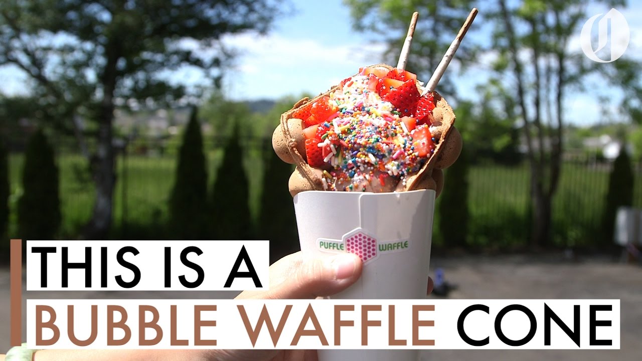 Bubble waffle cones brought to Oregon food cart