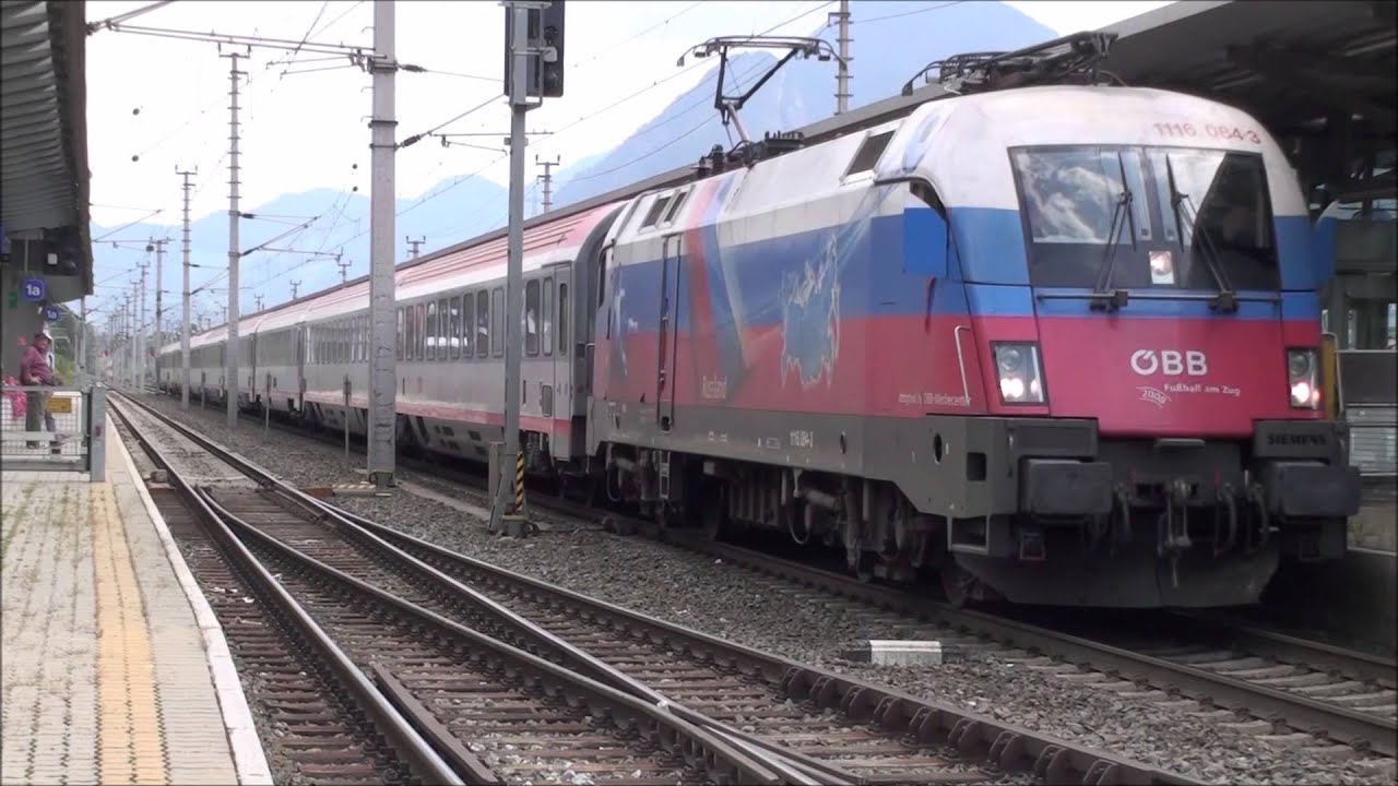 Bahnhof Jenbach in Tirol im Juli / August 2009