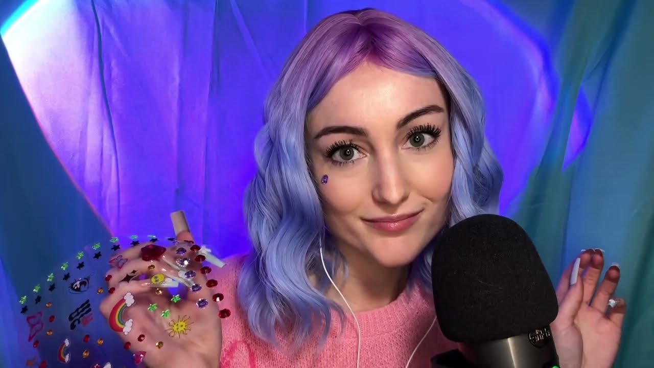 ASMR 🫧 Bubbly Girl Distracts You In Class Roleplay (tapping, hairplay, makeup, personal attention)