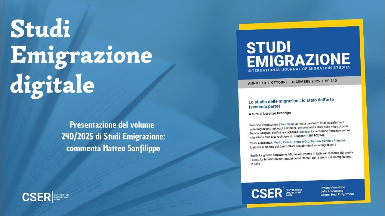 Studi Emigrazione n. 240/2025 - 20 ottobre 2025