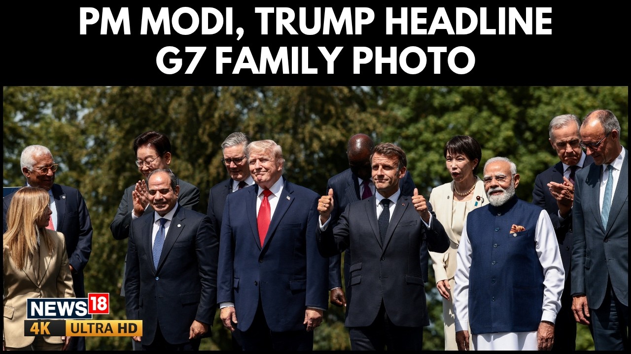 Премьер-министр Моди присоединился к Трампу, Макрону и Мелони на семейном фото G7 на саммите во Ф...