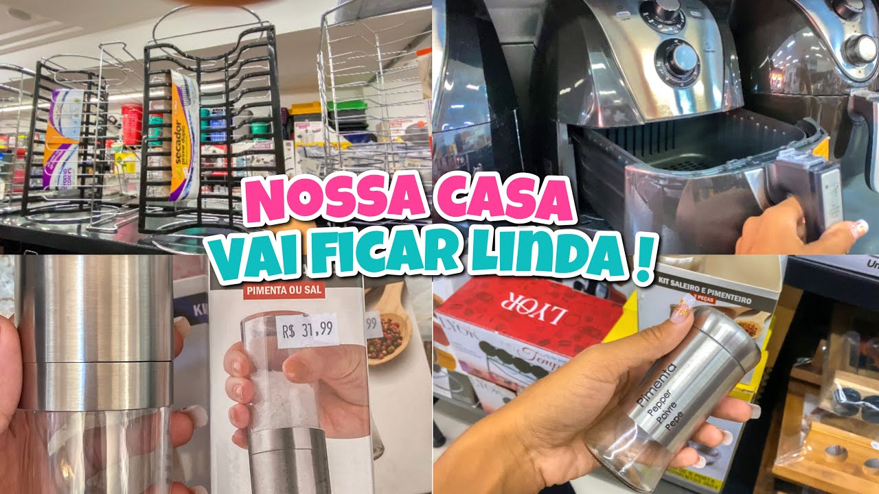 COMPRINHAS PARA A CASA NOVA 🏡 | TUDO DE INOX 💕 | TOUR PELA LOJINHA DE DECOR