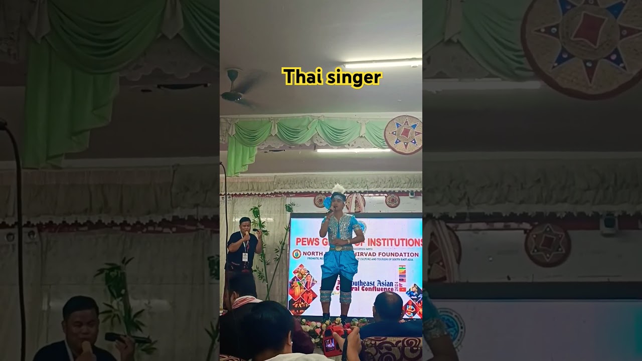3rd southeast Asian cultural confluence 2024 at pews group of institutions. Thiland song performance