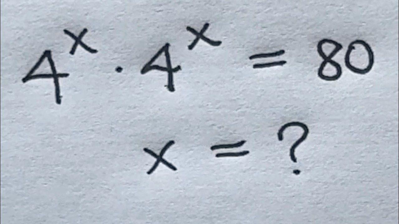 Solve for x in this nice exponential equation | Math Olympiad Mathematics