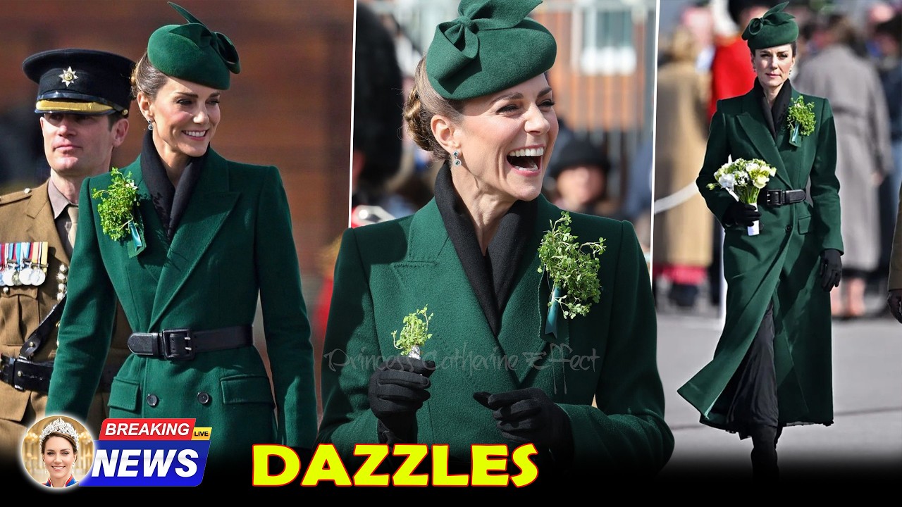 Princess Catherine STUNS in Green Alexander McQueen Coat at St. Patrick&rsquo;s Day Parade