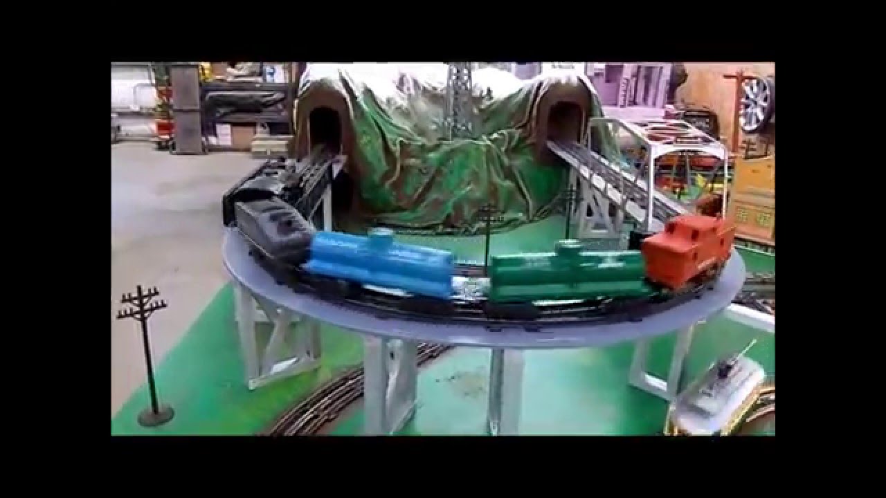 Large Portable Marx Train layout featured in Classic Toy Trains magazine