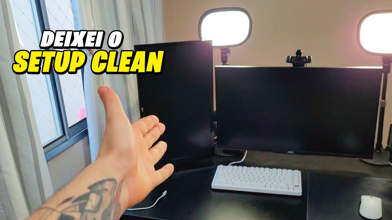 DEIXANDO SETUP GAMER CLEAN COM SUPORTE PARA 2 MONITORES - NB F160
