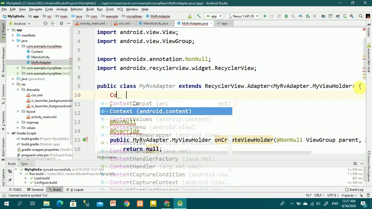 Sqlite#01 View Implementation (Recycler View) | Android Application Development