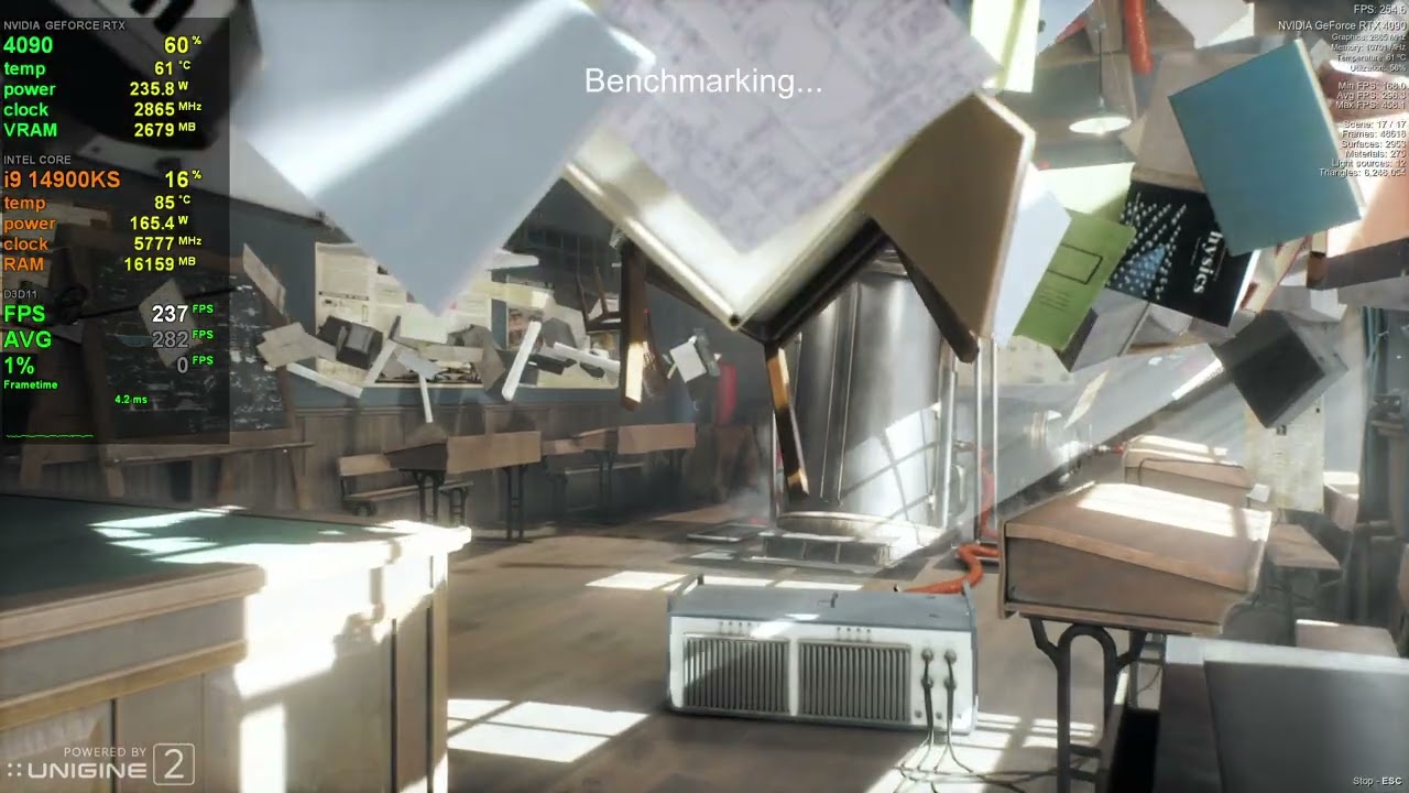 Run Superposition Benchmark - 720p to 8K resolutions - RTX 4090 - i9 14900KS