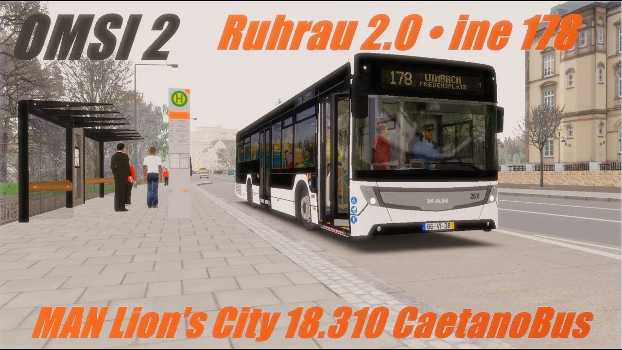 OMSI 2 •  Ruhrau 2.0 (line 178) • MAN Lion's City 18.310 CaetanoBus