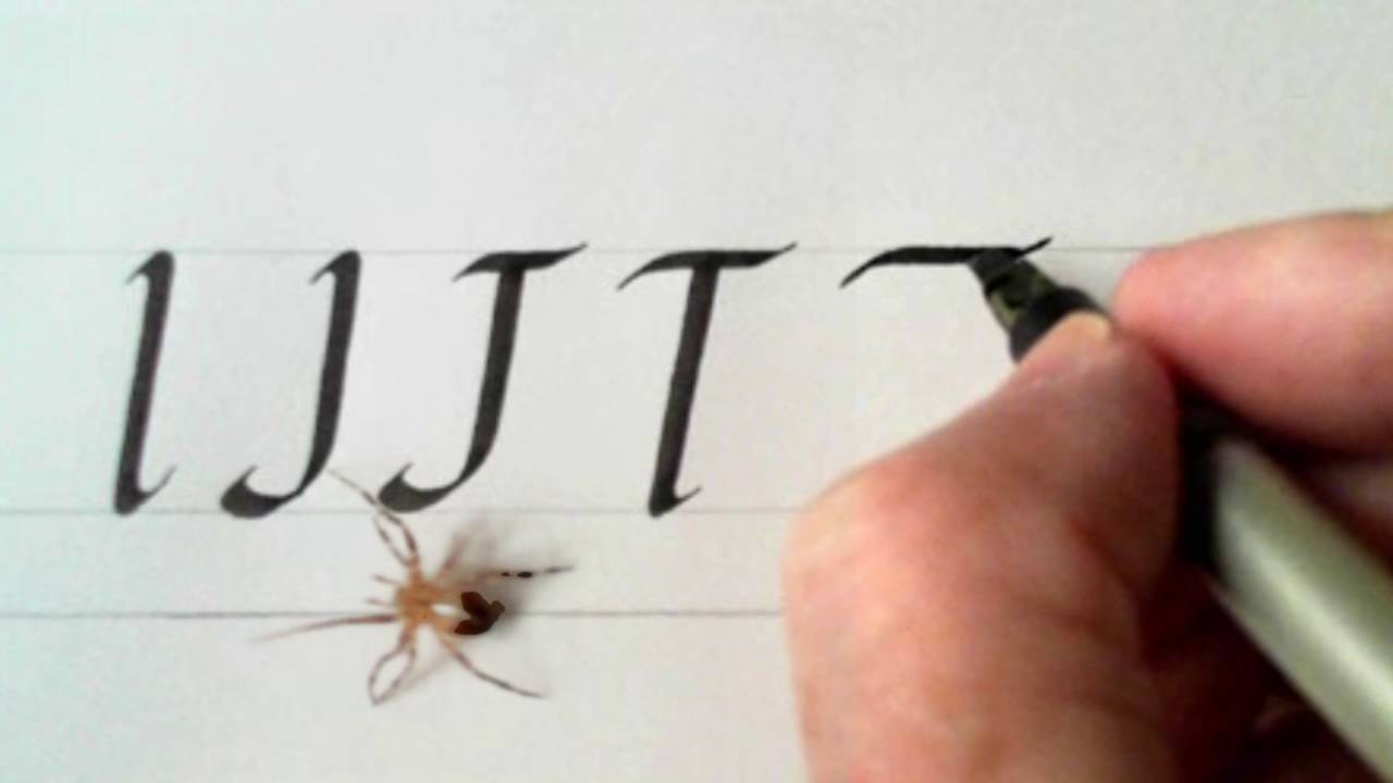 Calligraphy 39 Italic Capitals I, J, T,