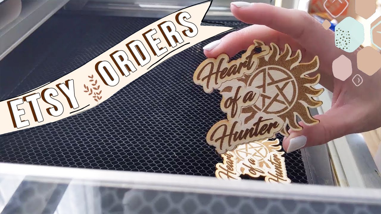 Using Glowforge to Engrave and Cut Ornaments For My Etsy Shop  | Studio Vlog