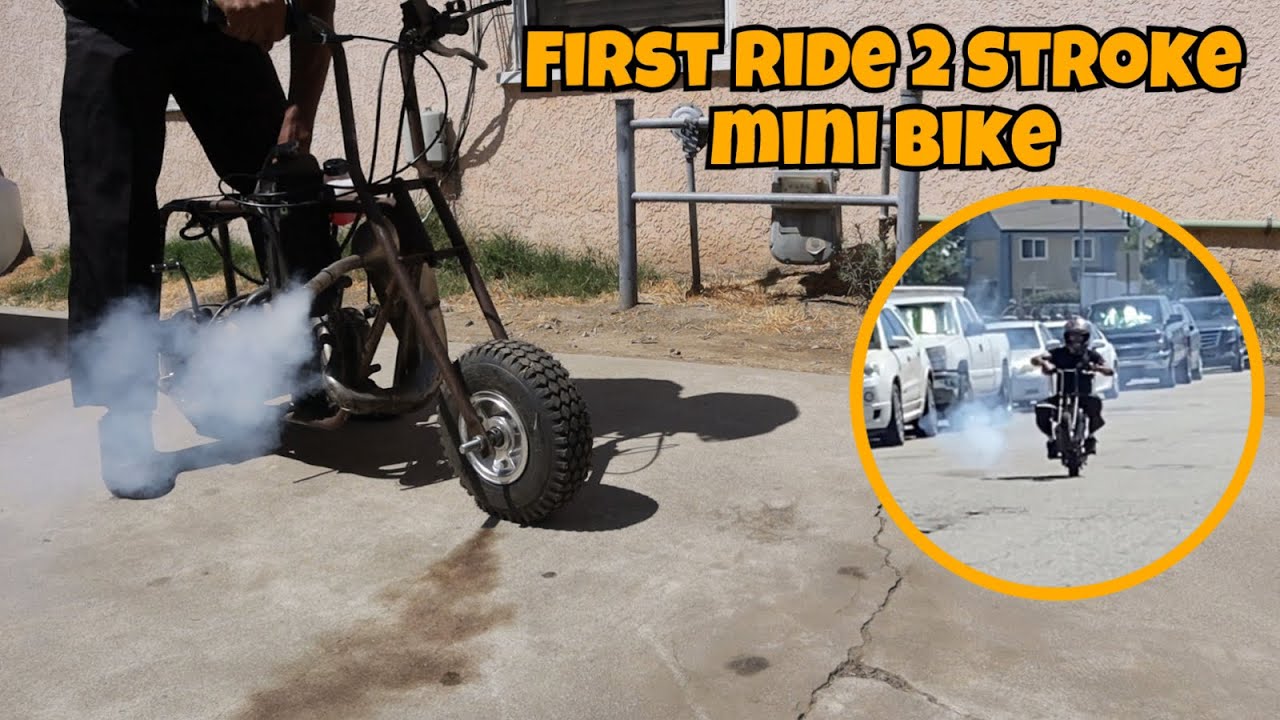 First Ride On Kx Swap Mini Bike! Crazy Power