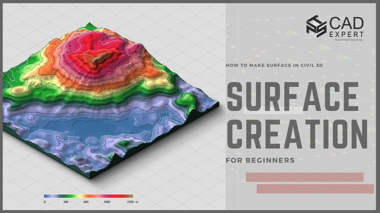 How to Create Surface in Civil 3D | Civil 3D Tutorial for Beginners