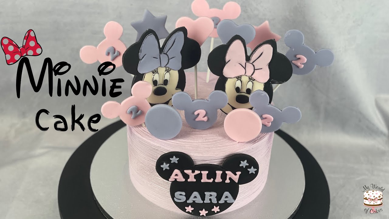 Minnie Mouse Cake without buttercream! Minnie Mouse Torte ohne Buttercreme! #mwoc