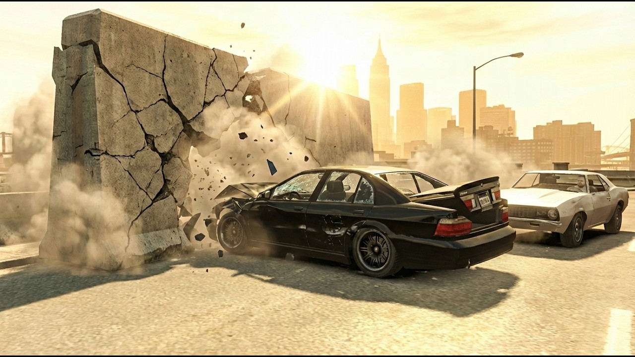 GTA 4 CRASH TESTING CAR 1 [Realism Traffic x100]