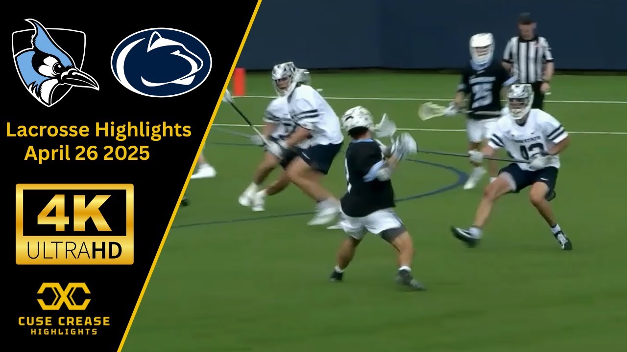 Johns Hopkins vs Penn State | 2025 4K Lax | B10 Quarterfinal
