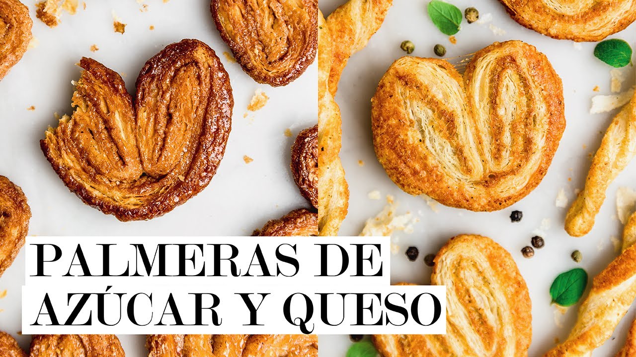 Palmeras, palmeritas u orejitas de chancho de azúcar y queso | Cravings Journal español