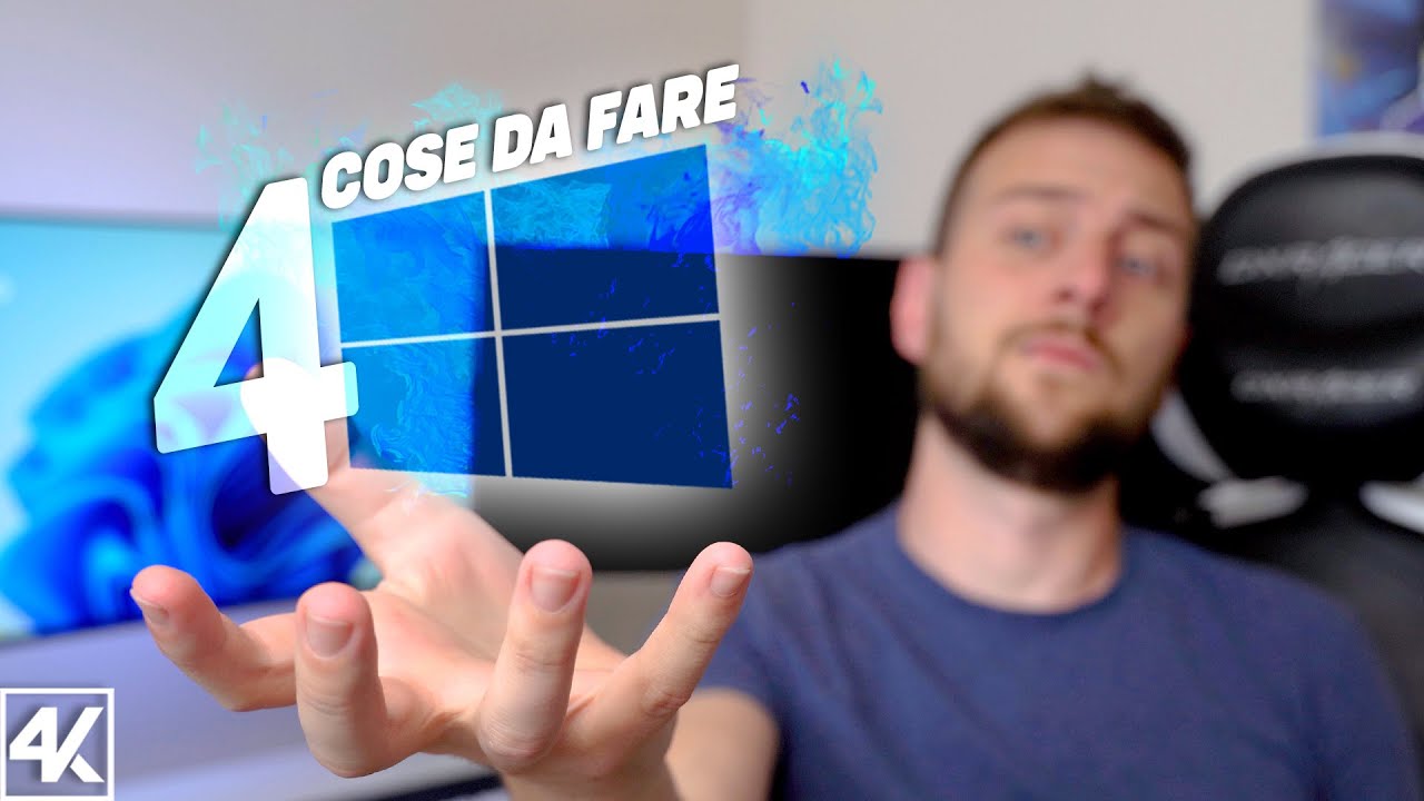 4 COSE DA FARE PER INSTALLARE WINDOWS