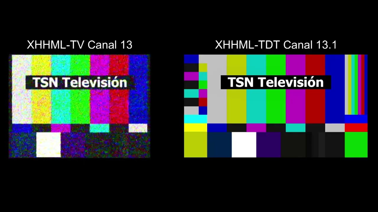 XHHML-TV y TDT canal 13 comparadas durante el apagon analogico del 20 de junio 2022