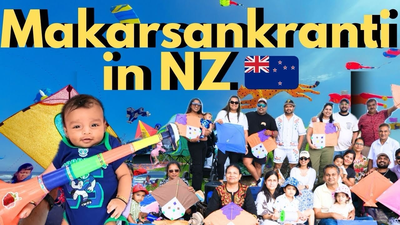 Indian Kite Flying Festival New Zealand 🪁 | Makarsankranti NZ 2026 Indian Family Vlog