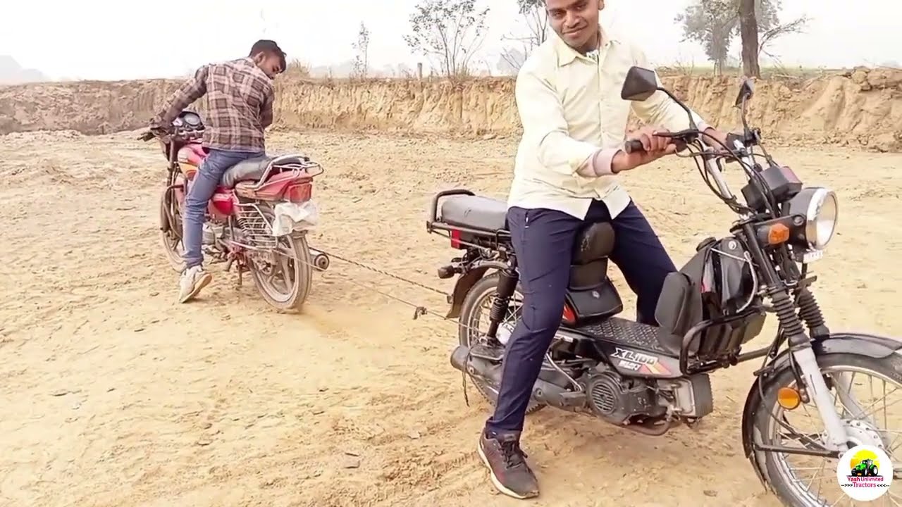 किसमें कितना दम हैं .😈 |  Tvs Xl 100 vs Hero Honda Bick | How To make Tvs XL 100 tochan