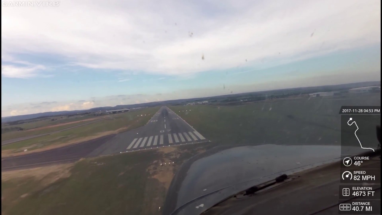 C172 landing at a Hectic Lanseria