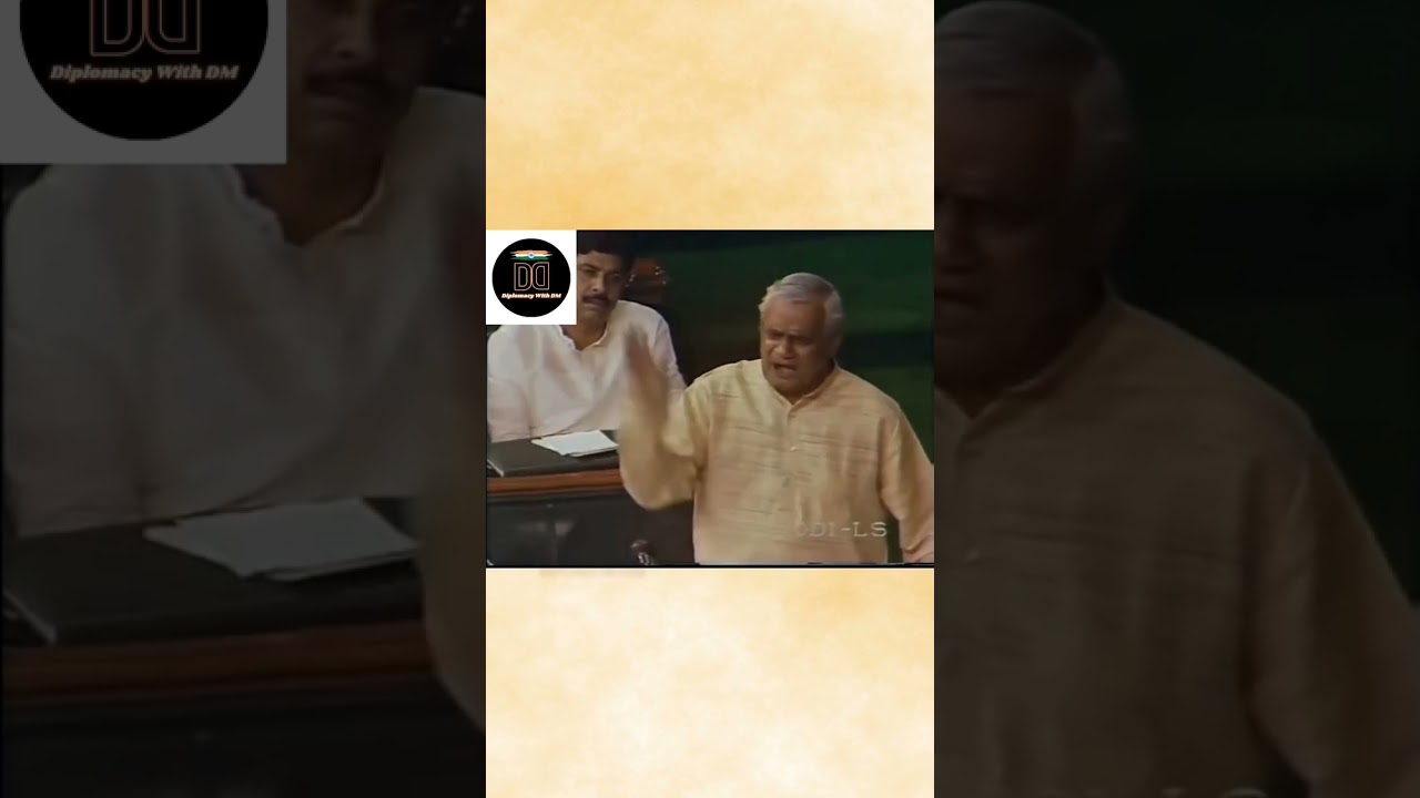 Atal Bihari Vajpayee's best line at Parliament.