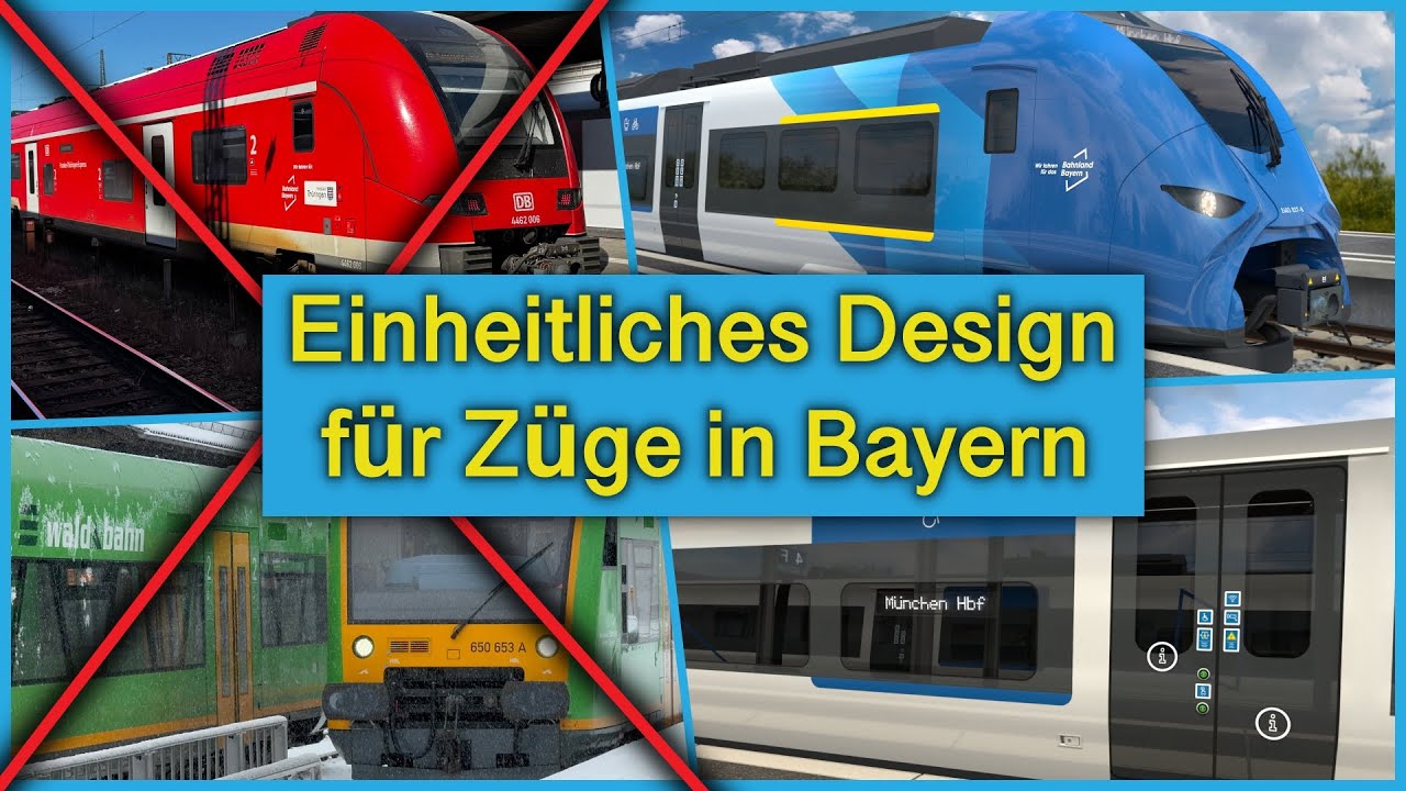 Bayern führt einheitliches Landesdesign für Regionalzüge ein
